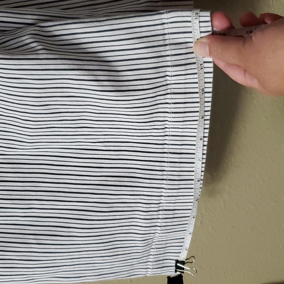 Frame Striped Culottes Belted Paperbag Waist Size 32 White and Black Wide Leg - Picture 3 of 9